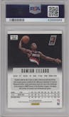 Damian Lillard from the 2012-13 Panini Prizm set graded by PSA and given an overall grade of 10.