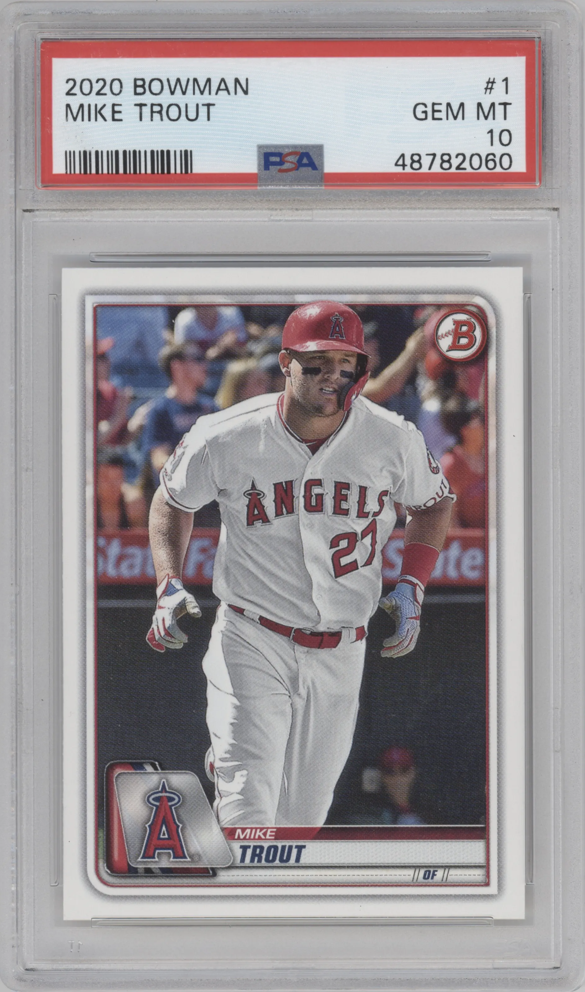 2020 Bowman Mike Trout #1 PSA 10