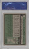 Bump Wills from the 1979 Topps set graded by PSA and given an overall grade of 8.