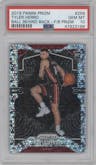 Tyler Herro from the 2019-20 Panini Prizm set featuring a Fast Break  parallel graded by PSA and given an overall grade of 10.