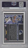 LaDainian Tomlinson from the 2020 Panini One set featuring a Blue parallel graded by PSA and given an overall grade of 9.