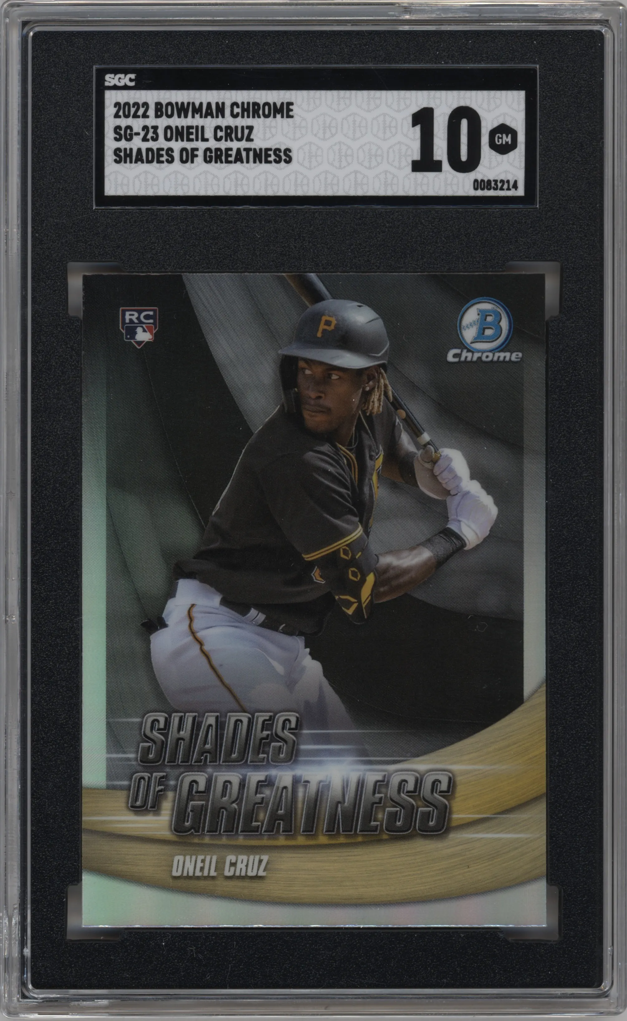 2022 Bowman Chrome Shades of Greatness Oneil Cruz #SG-23 SGC 10