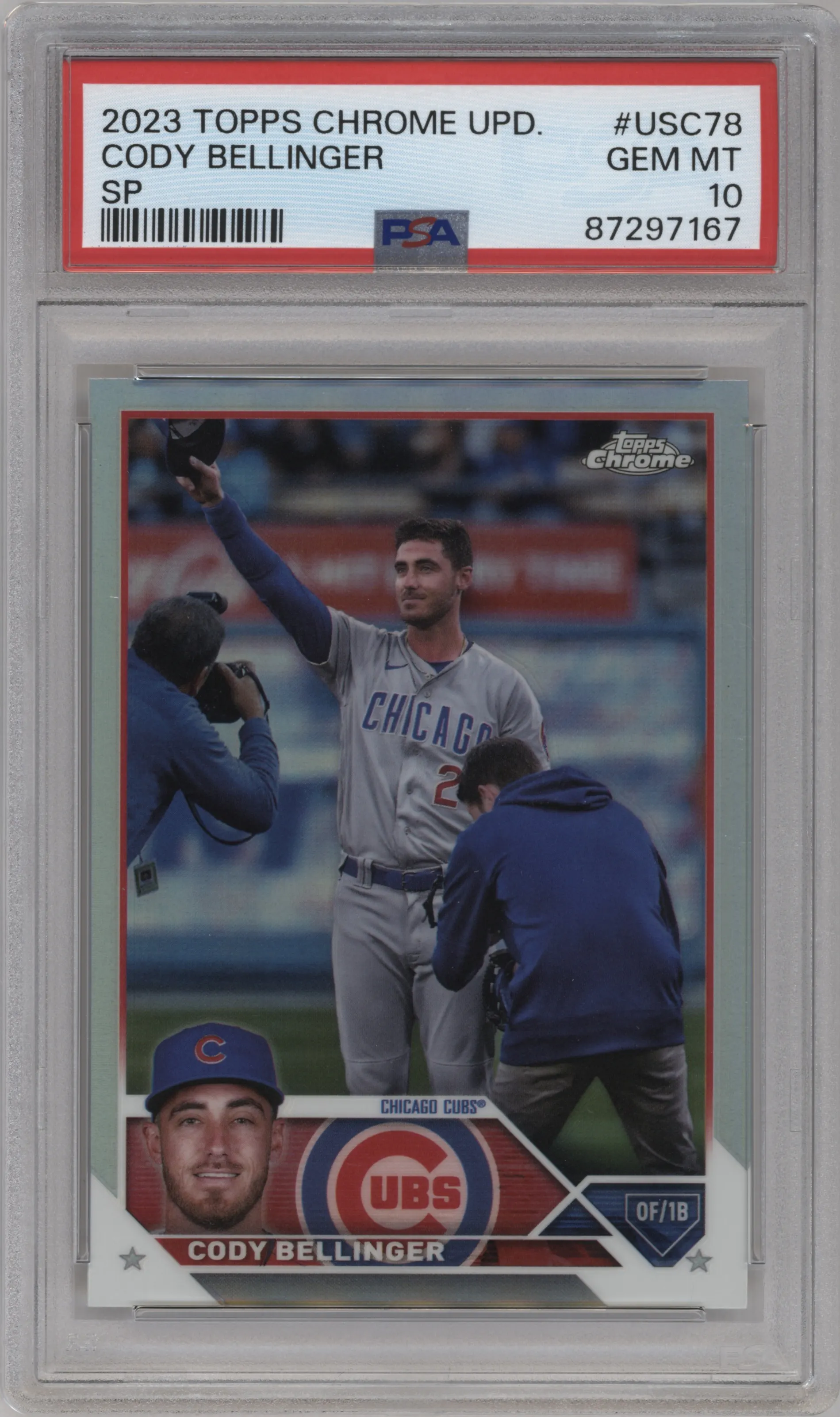 2023 Topps Chrome Update Variation Cody Bellinger PSA 10