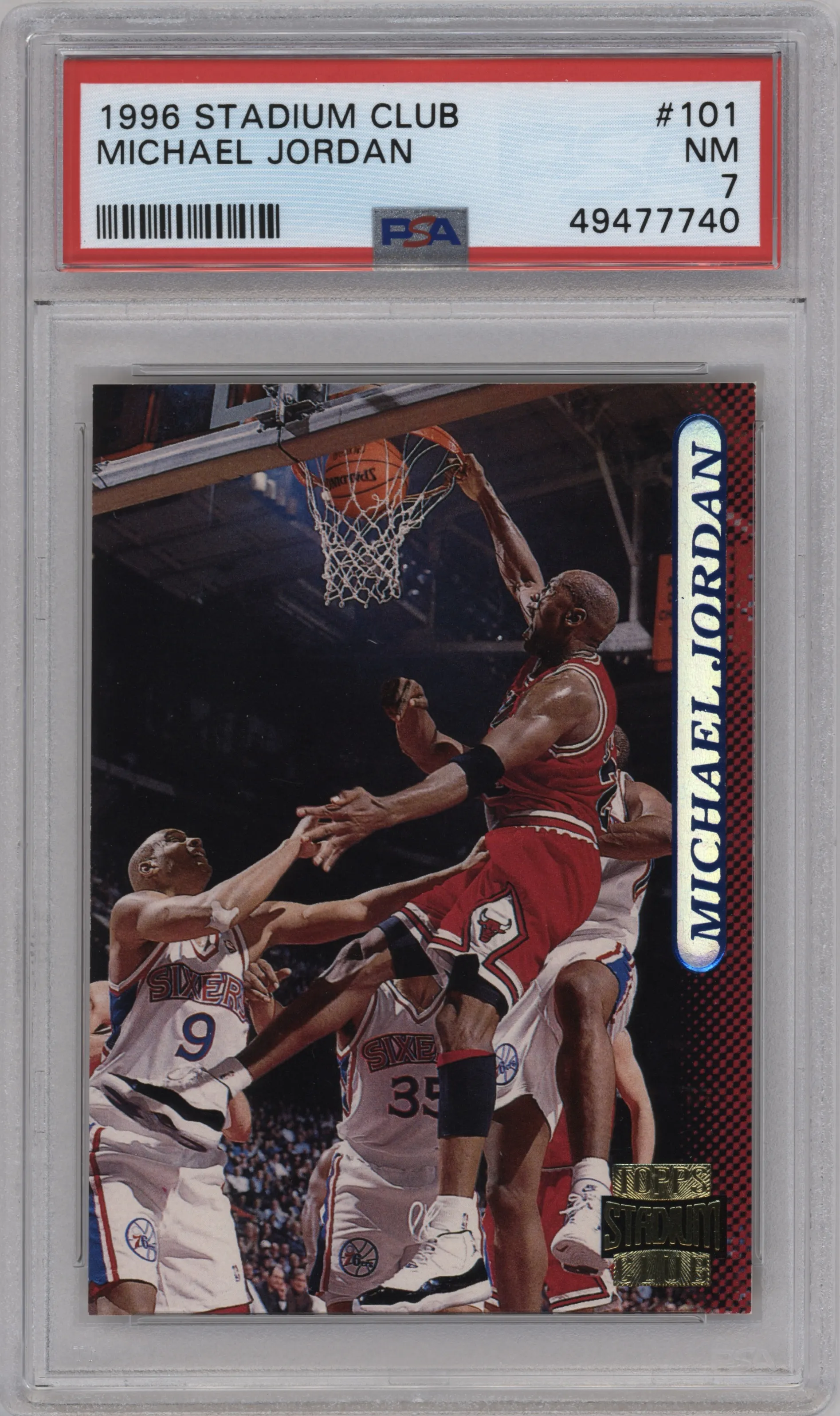 1996 Stadium Club Michael Jordan #101 PSA 7