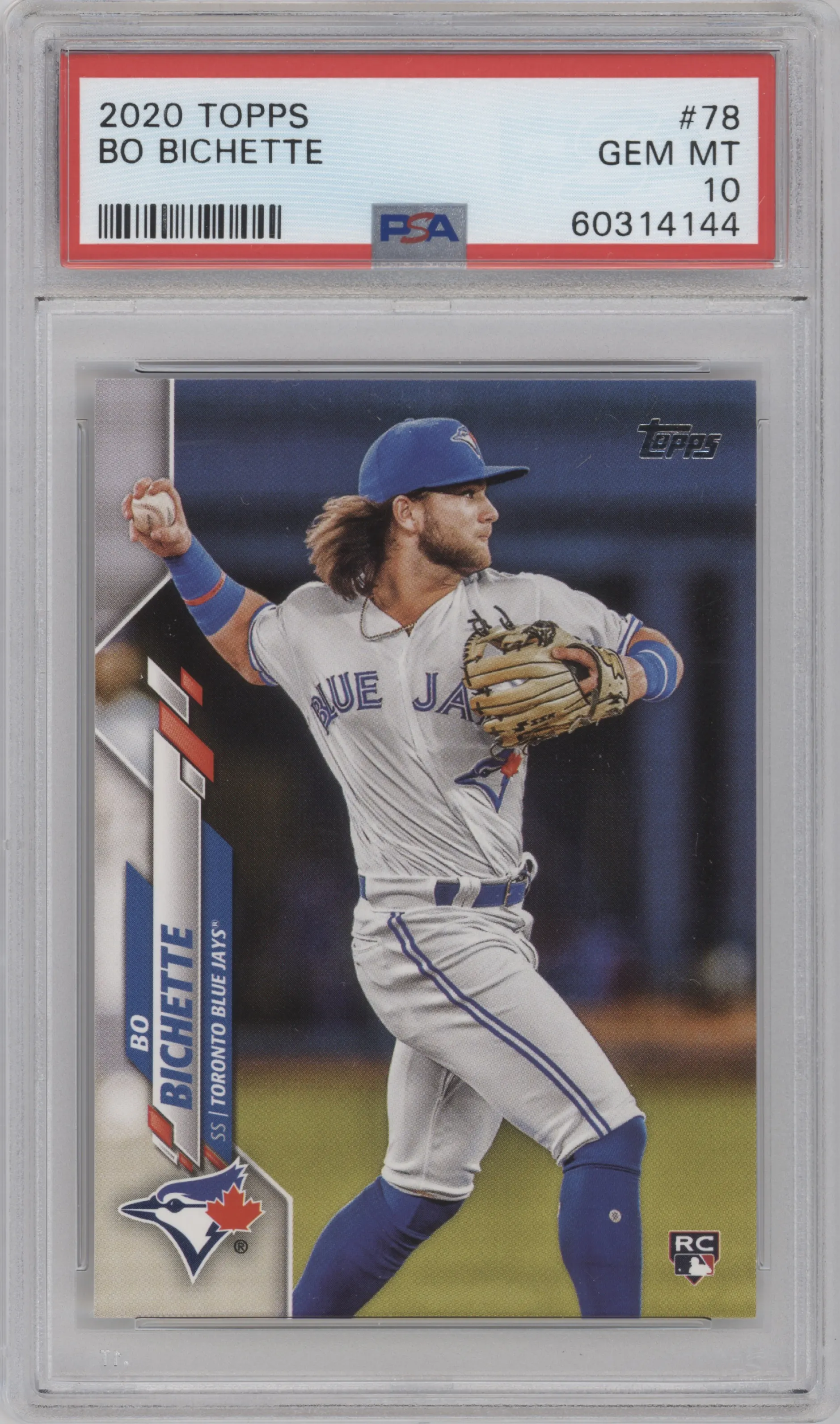 2020 Topps Series 1 Bo Bichette PSA 10
