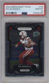 Dylan Raiola  from the 2024 Panini Prizm Draft Picks set graded by PSA and given an overall grade of 10.