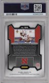 Dylan Raiola  from the 2024 Panini Prizm Draft Picks set graded by PSA and given an overall grade of 10.