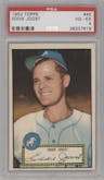 Eddie Joost from the 1952 Topps set graded by PSA and given an overall grade of 4.