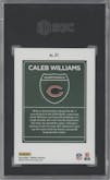 Caleb Williams from the 2024 Donruss set graded by SGC and given an overall grade of 10.