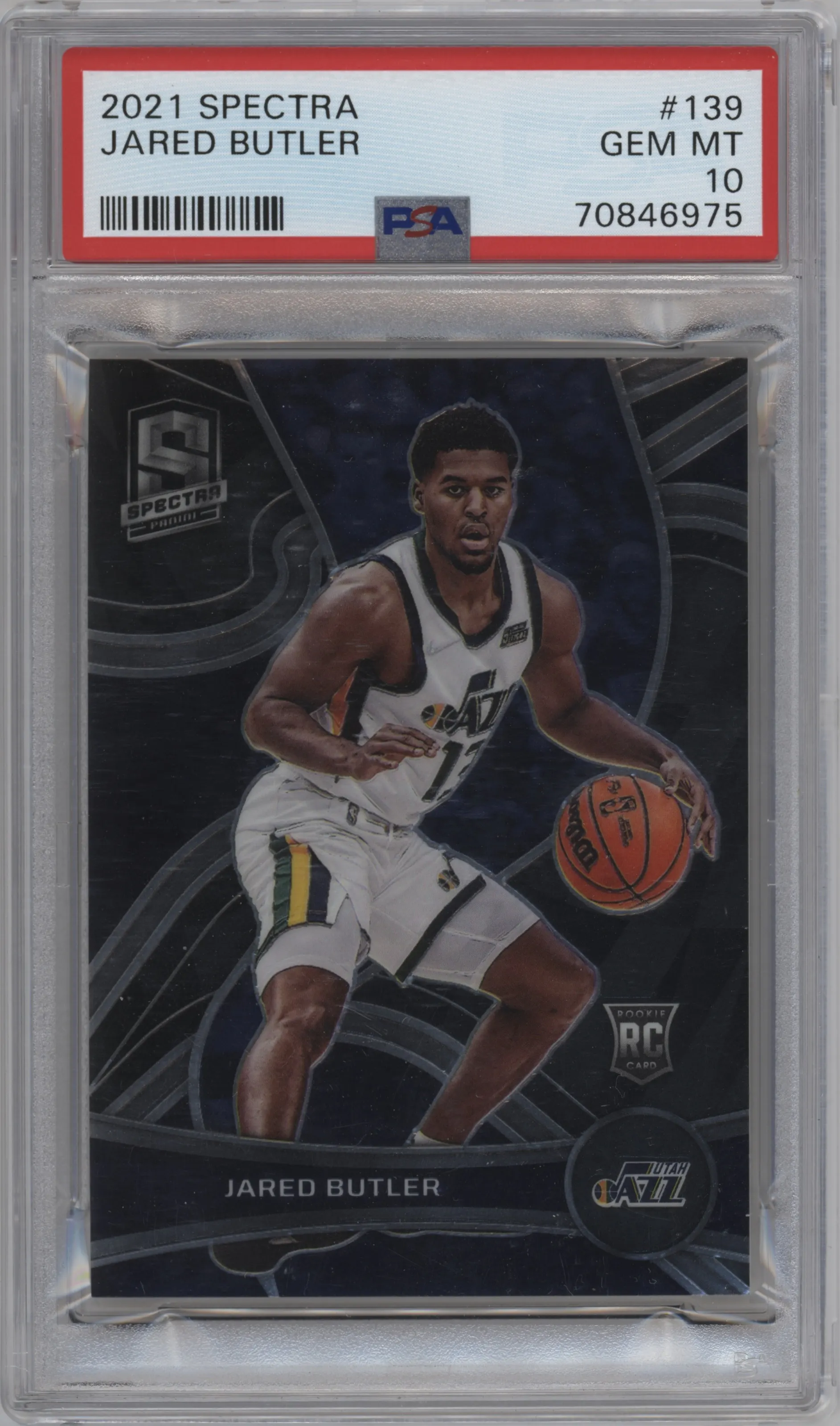 2021 Panini Spectra Jared Butler #139 PSA 10