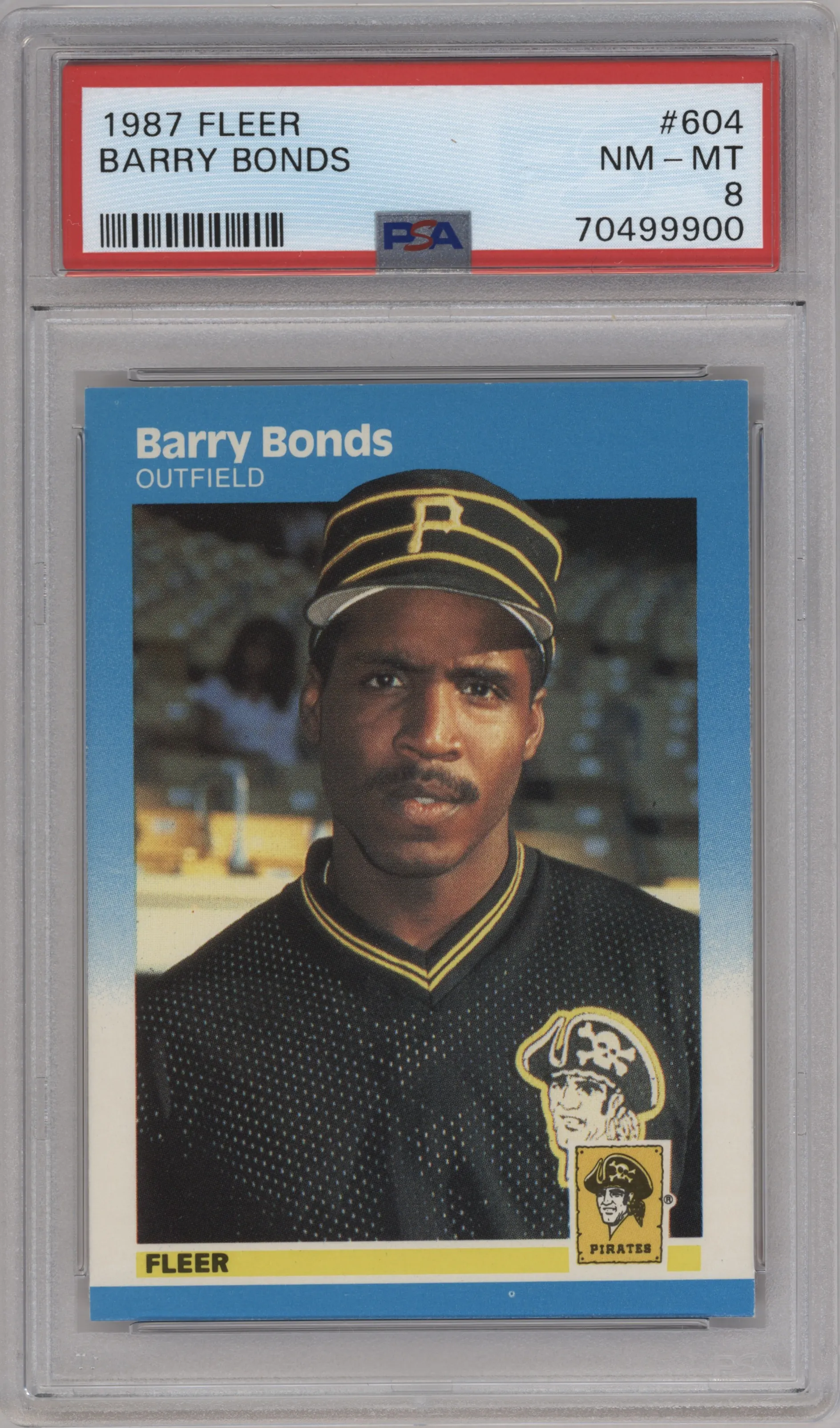 1987 Fleer Barry Bonds PSA 8