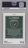 C.J. Stroud  from the 2023 Donruss Optic set graded by PSA and given an overall grade of 10.