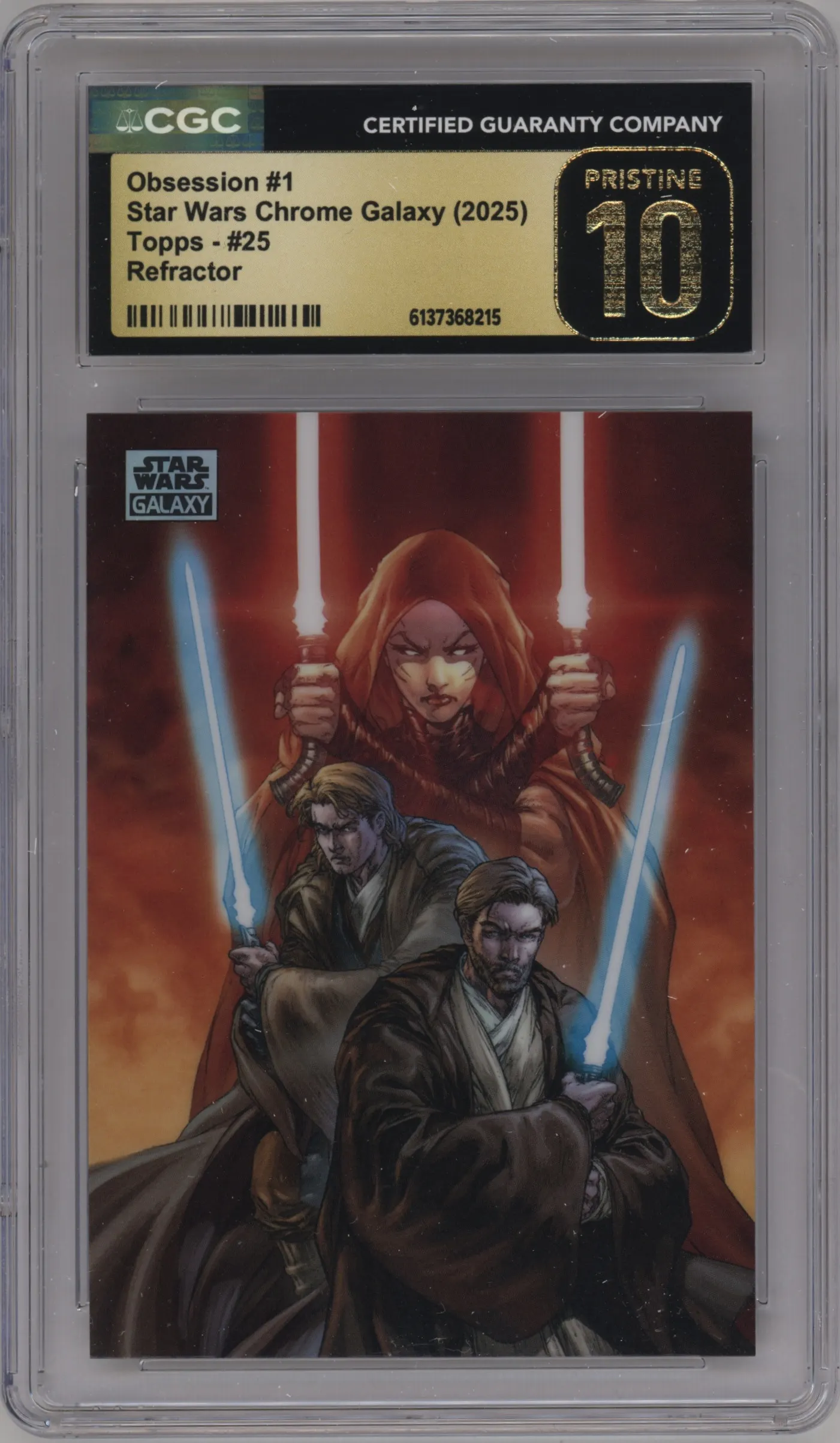 2025 Topps Chrome Star Wars Galaxy Obsession Refractor #25 CGC 10