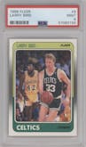 Larry Bird from the 1988-89 Fleer set graded by PSA and given an overall grade of 9.