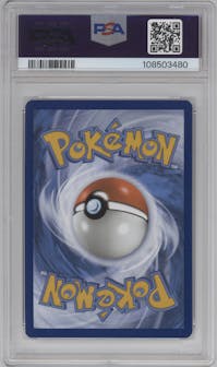 Machoke from the 2023 Pokemon SV set graded by PSA and given an overall grade of 9.