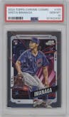 Shota Imanaga from the 2024 Topps Cosmic Chrome set graded by PSA and given an overall grade of 10.