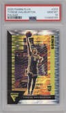 Tyrese Haliburton from the 2020-21 Panini Flux set featuring a Pulsar parallel graded by PSA and given an overall grade of 10.