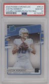 Justin Herbert from the 2020 Panini Chronicles set graded by PSA and given an overall grade of 10.