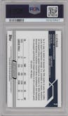 CJ Stroud from the 2023 Topps Composite set featuring a Aqua Lava Refractor parallel graded by PSA and given an overall grade of 10.