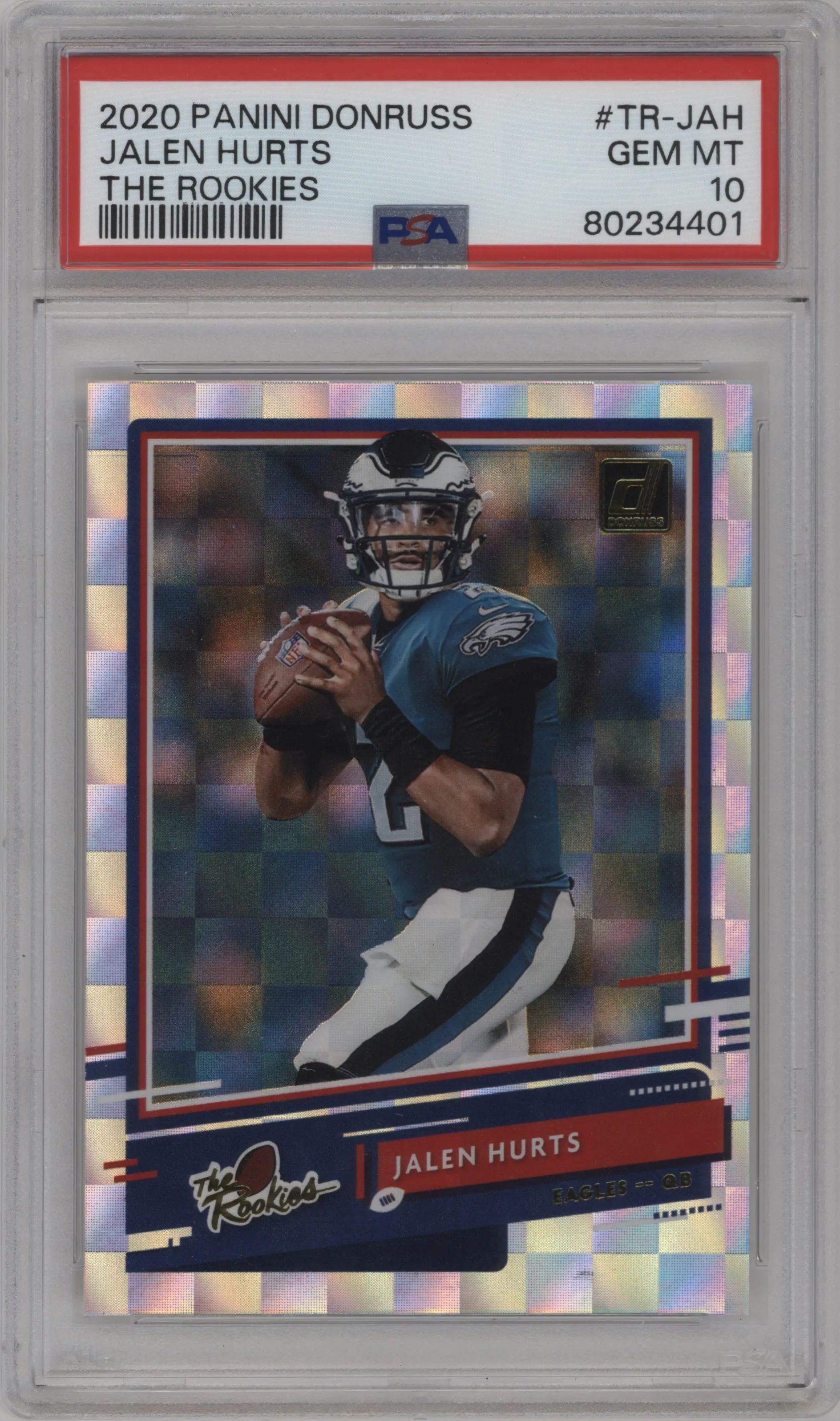 2020 Panini Donruss The Rookies Jalen Hurts #TR-JAH PSA 10