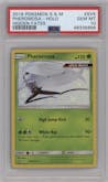 Pheromosa from the 2019 Pokemon S&M  set graded by PSA and given an overall grade of 10.