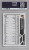 Gunnar Henderson from the 2023 Topps Chrome Update Series Sapphire Edition set featuring a Gold parallel graded by PSA and given an overall grade of 10.