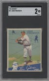 John Frederick from the 1934 Goudey set graded by SGC and given an overall grade of 2.