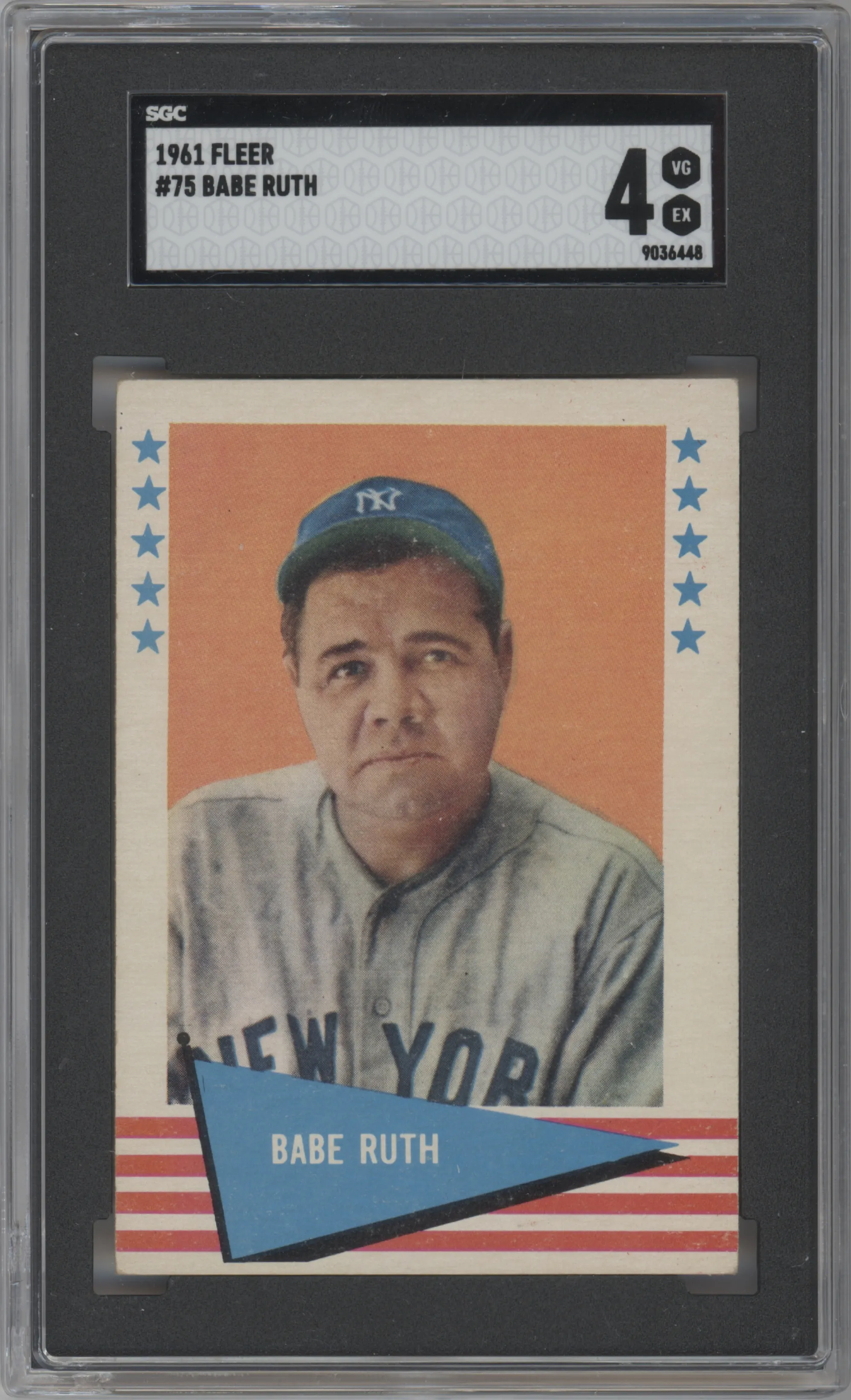 1961 Fleer Babe Ruth #75 SGC 4