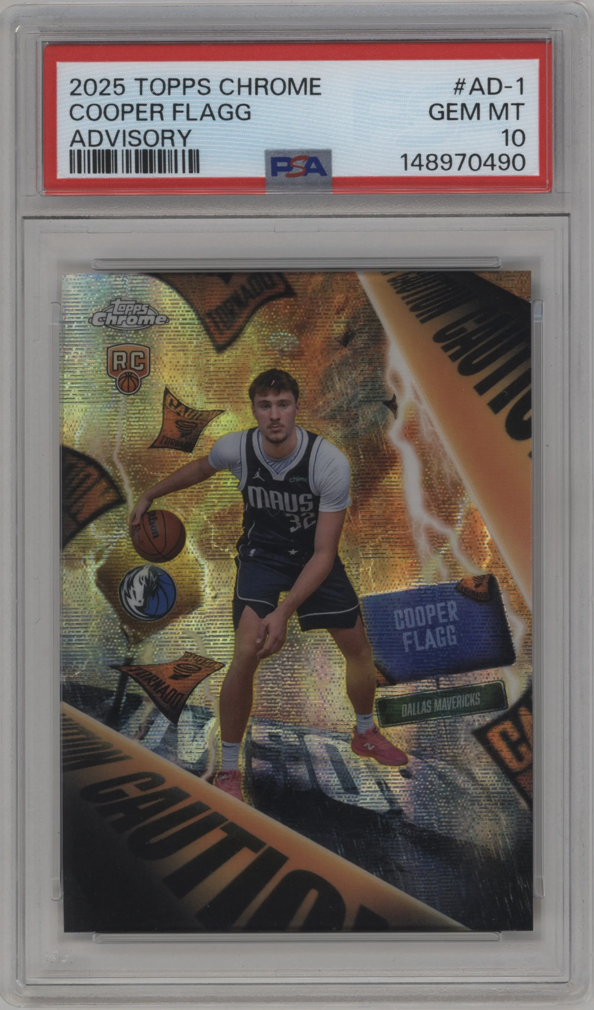 2025 Topps Chrome Advisory Cooper Flagg PSA 10