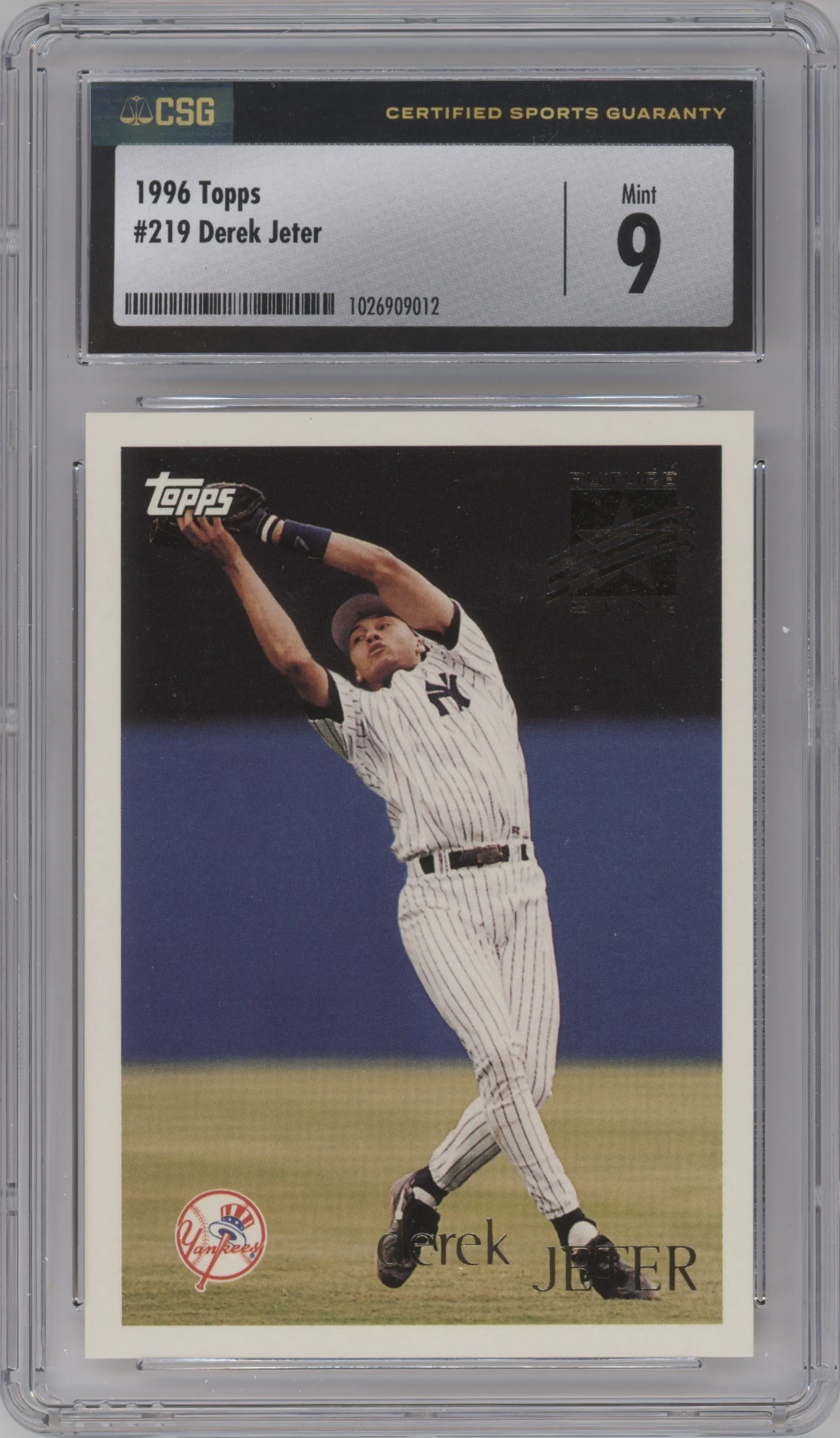 1996 Topps Derek Jeter CGC 9