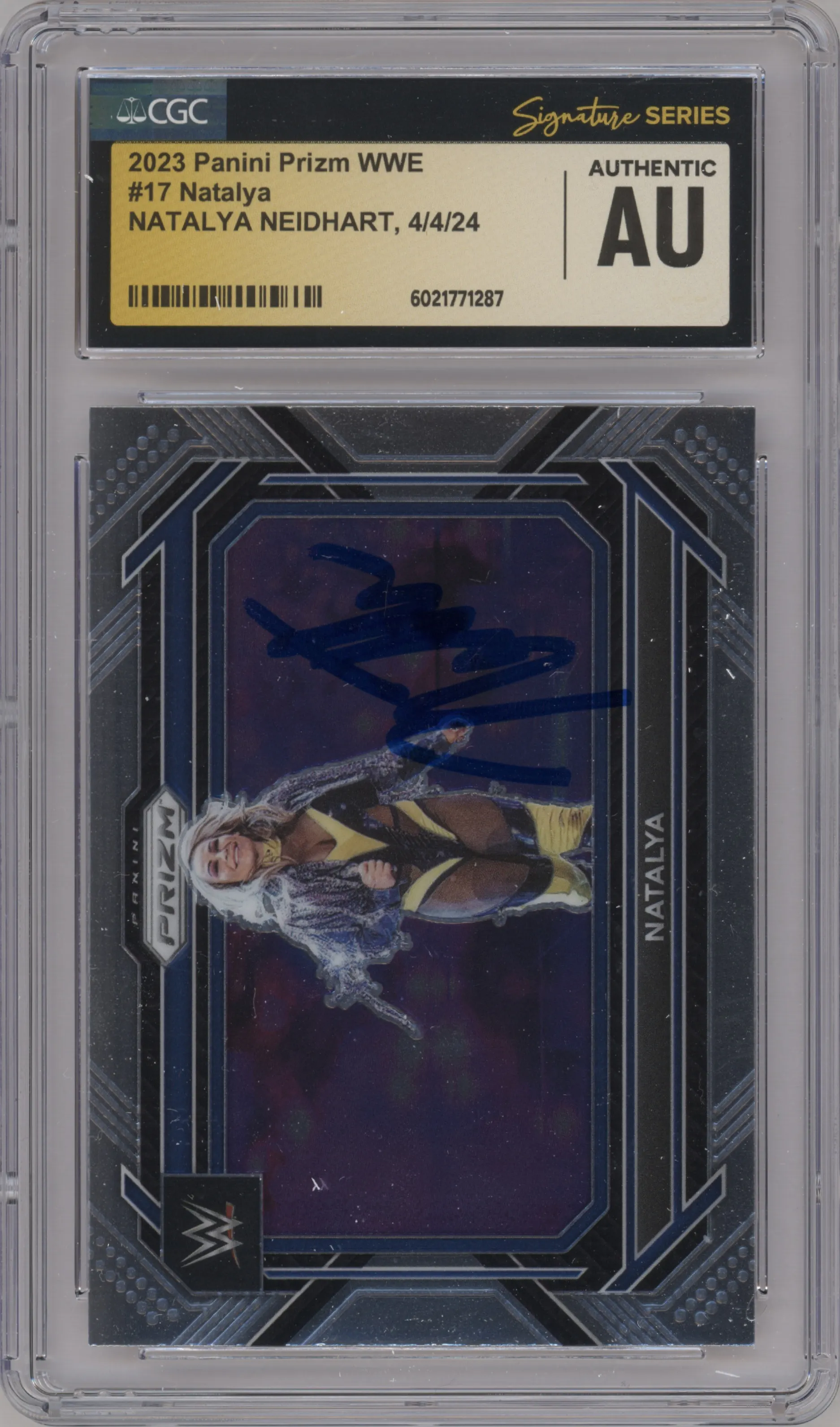 2023 Panini Prizm WWE Natalya CGC AUTHENTIC CGC