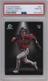 Corbin Carroll from the 2023 Bowman  set graded by PSA and given an overall grade of 10.