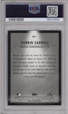 Corbin Carroll from the 2023 Bowman  set graded by PSA and given an overall grade of 10.