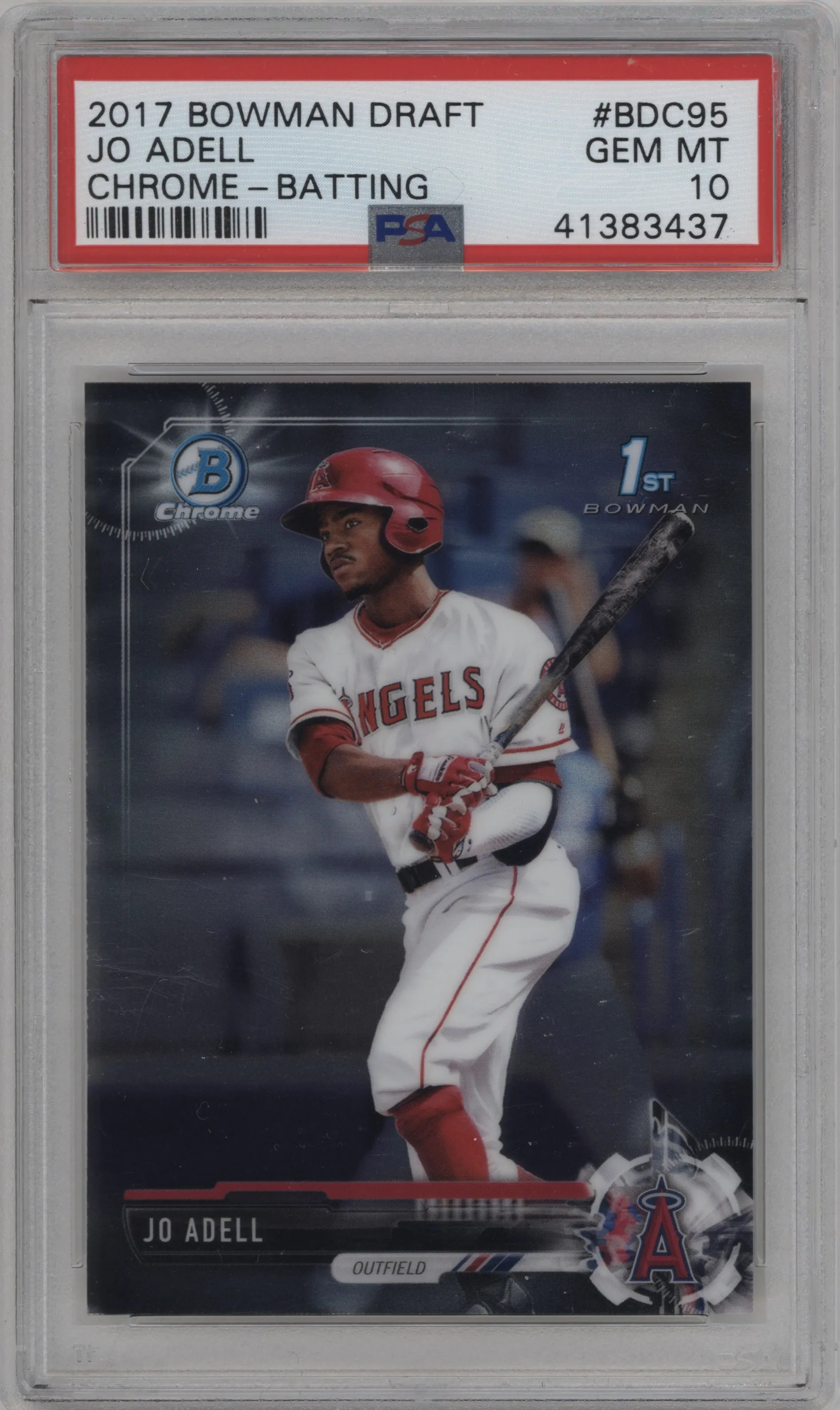 2017 Bowman Draft Chrome Jo Adell PSA 10