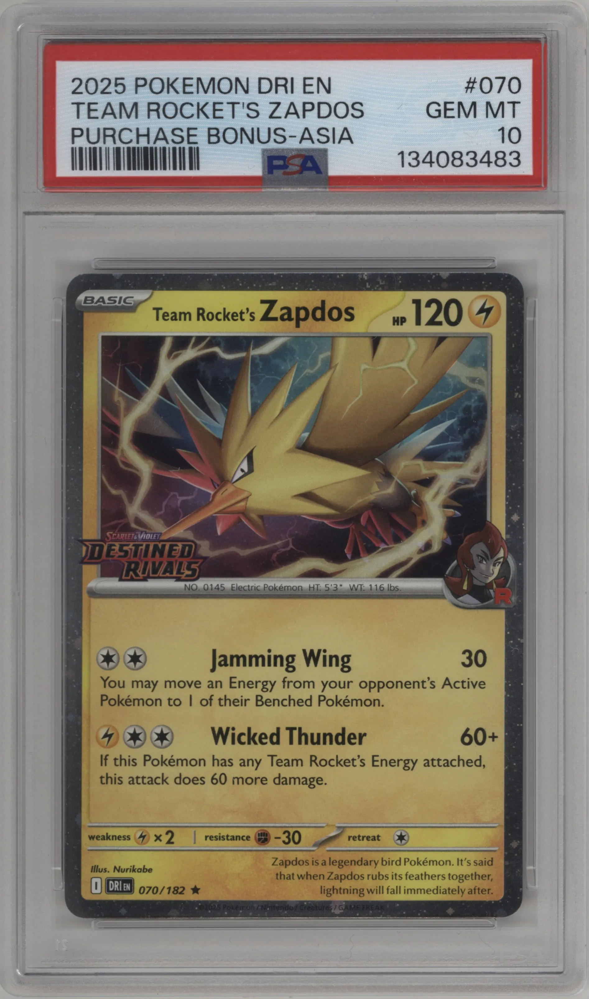 Team Rocket's Zapdos