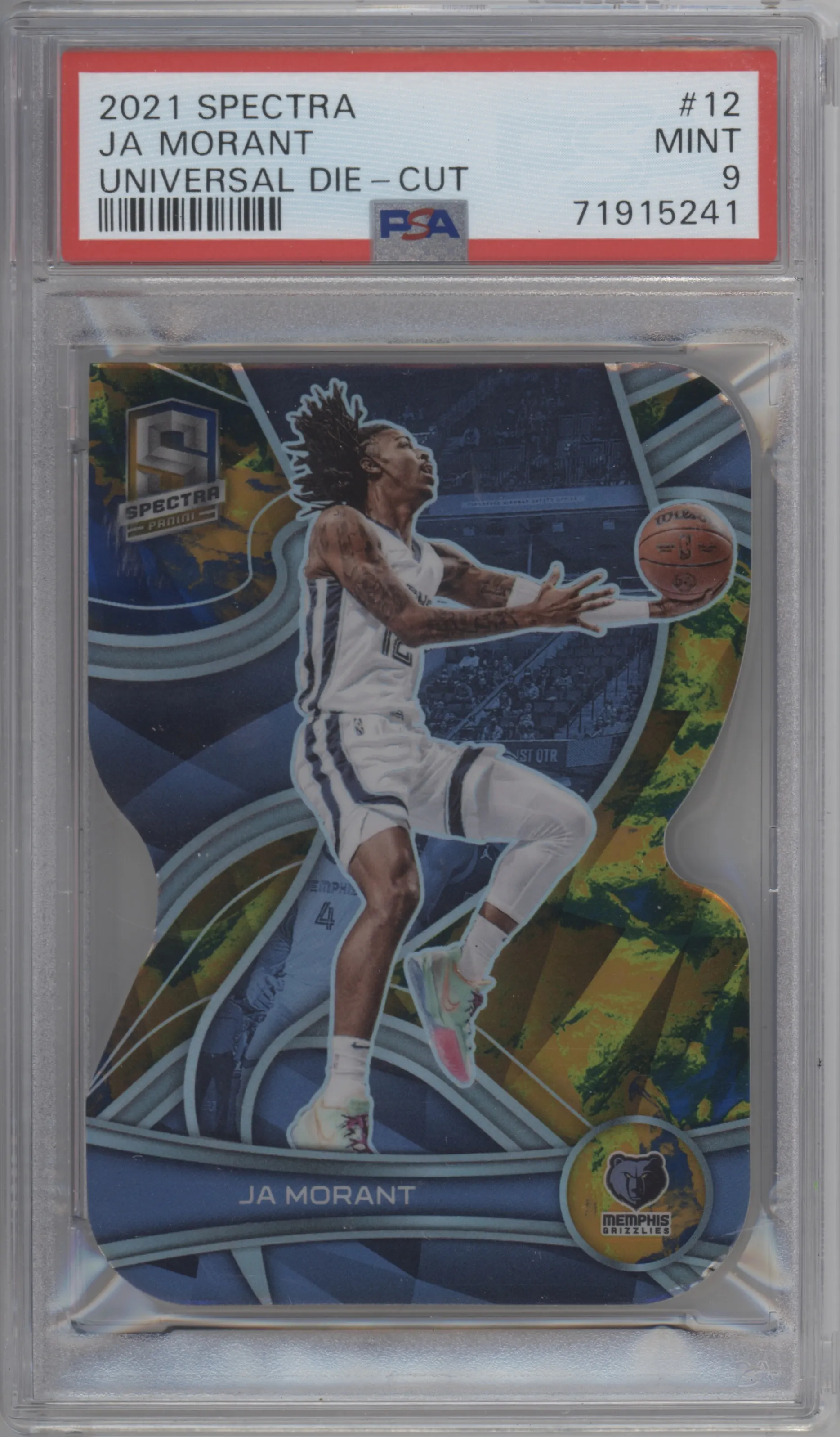 2021 Panini Spectra Ja Morant Die-Cut Universal #12 PSA 9