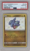 Gible from the 2019 Pokemon S&M  set graded by PSA and given an overall grade of 10.
