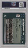 Peyton Manning from the 2007 Topps Chrome set featuring a Refractor parallel graded by PSA and given an overall grade of 9.