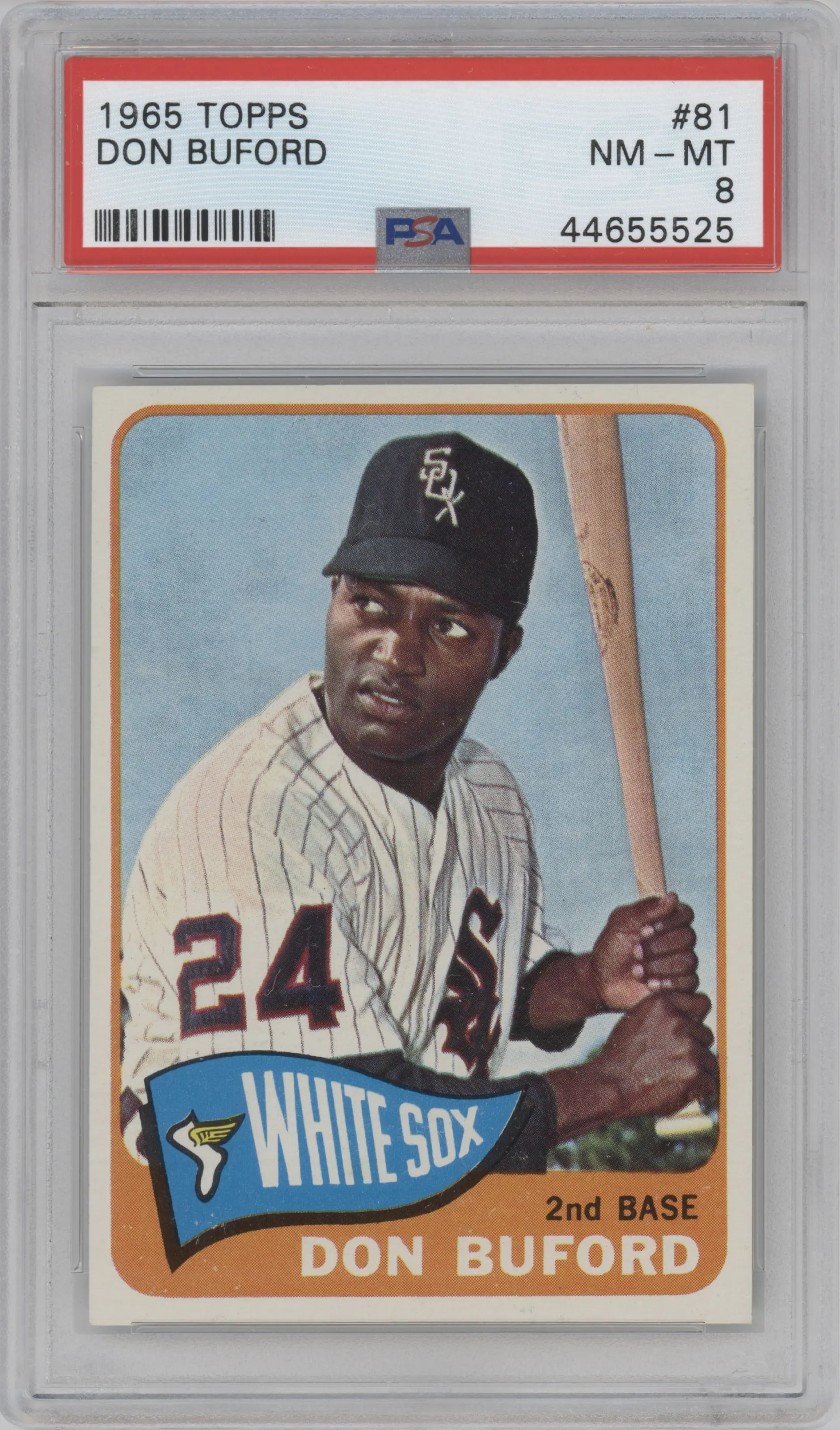 1965 Topps Don Buford PSA 8