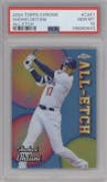Shohei Ohtani from the 2024 Topps Chrome set graded by PSA and given an overall grade of 10.