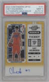 Chet Holmgren from the 2022-23 Panini Contenders Optic set featuring a Gold Wave parallel graded by PSA and given an overall grade of 9.