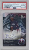 Bryan Acuna from the 2023 Bowman Platinum set graded by PSA and given an overall grade of 10.