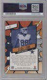 CeeDee Lamb from the 2023 Panini Absolute set featuring a Gold parallel graded by PSA and given an overall grade of 10.