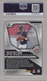 Caleb Williams from the 2024 Panini Prizm set featuring a Disco parallel graded by PSA and given an overall grade of 9.