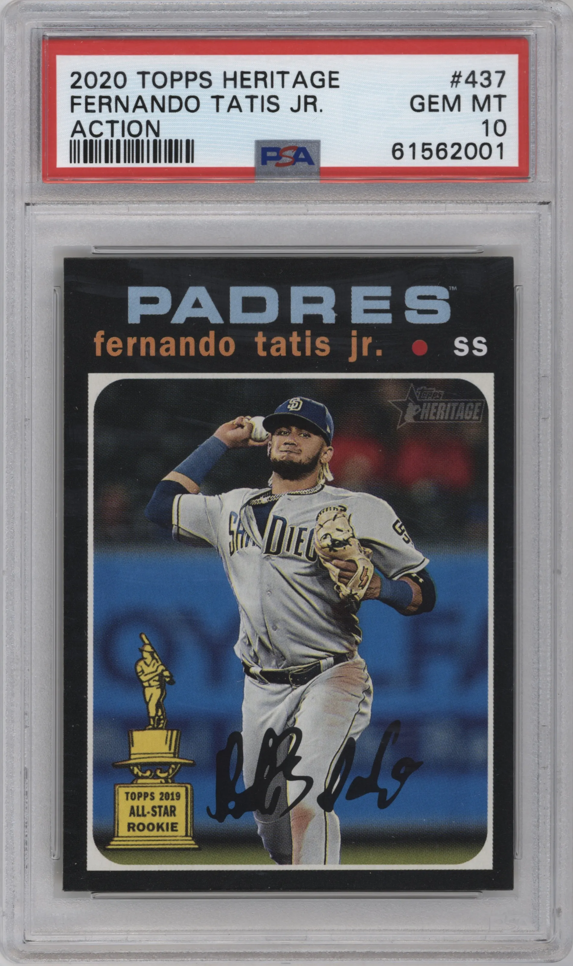 2020 Topps Heritage Variation Fernando Tatis Jr. PSA 10
