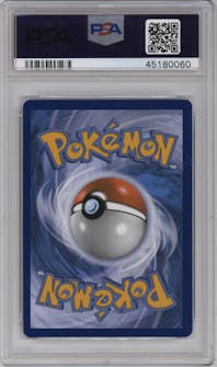 M Mewtwo EX from the 2015 Pokemon XY set graded by PSA and given an overall grade of 9.