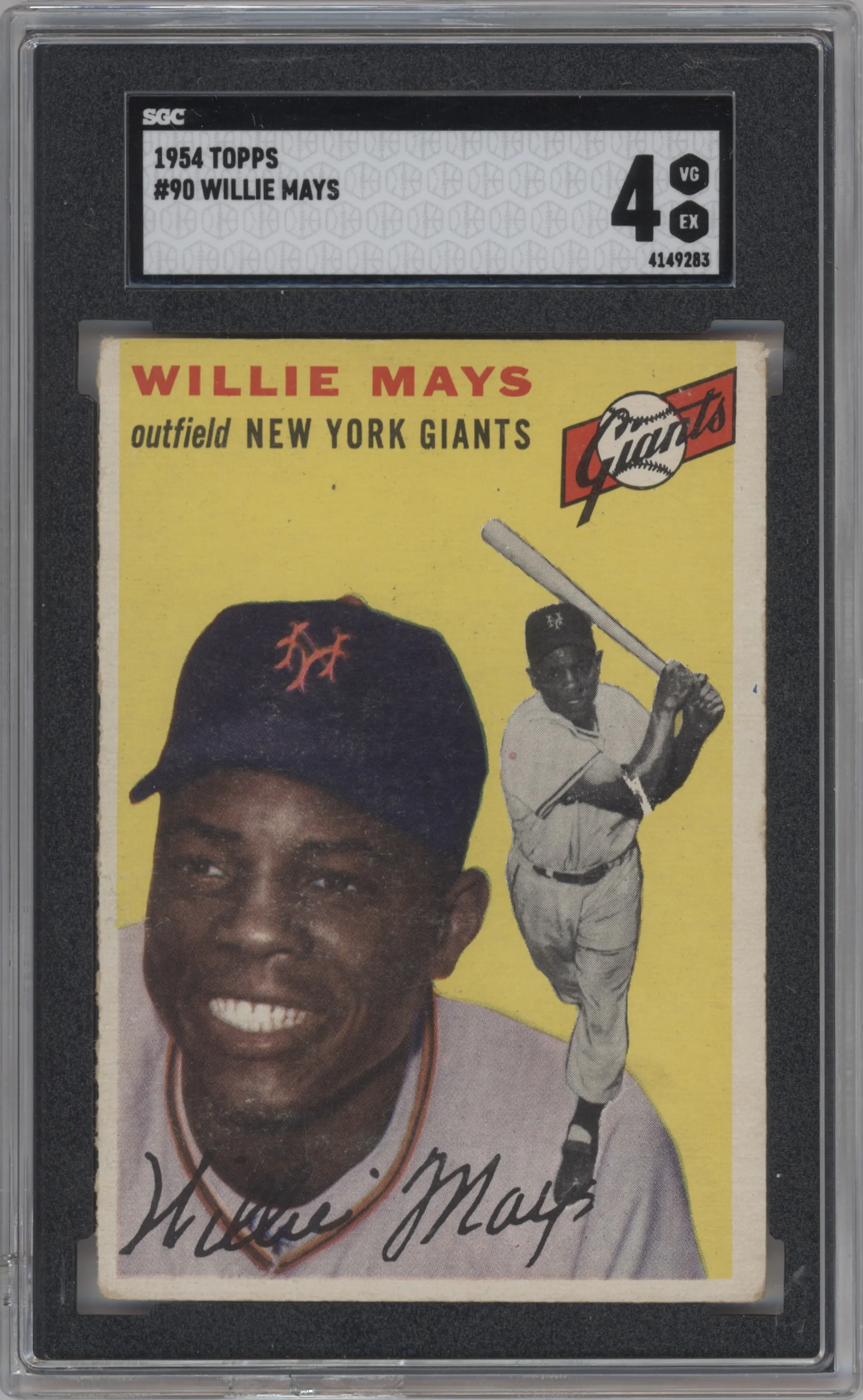 1954 Topps Willie Mays #90 SGC 4