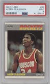 Akeem Olajuwon from the 1987-88 Fleer set graded by PSA and given an overall grade of 9.