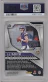 J.J. McCarthy from the 2024 Panini Prizm set featuring a Pink Prizm parallel graded by PSA and given an overall grade of 9.