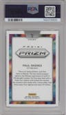 Paul Skenes from the 2024 Panini Prizm set graded by PSA and given an overall grade of 10.